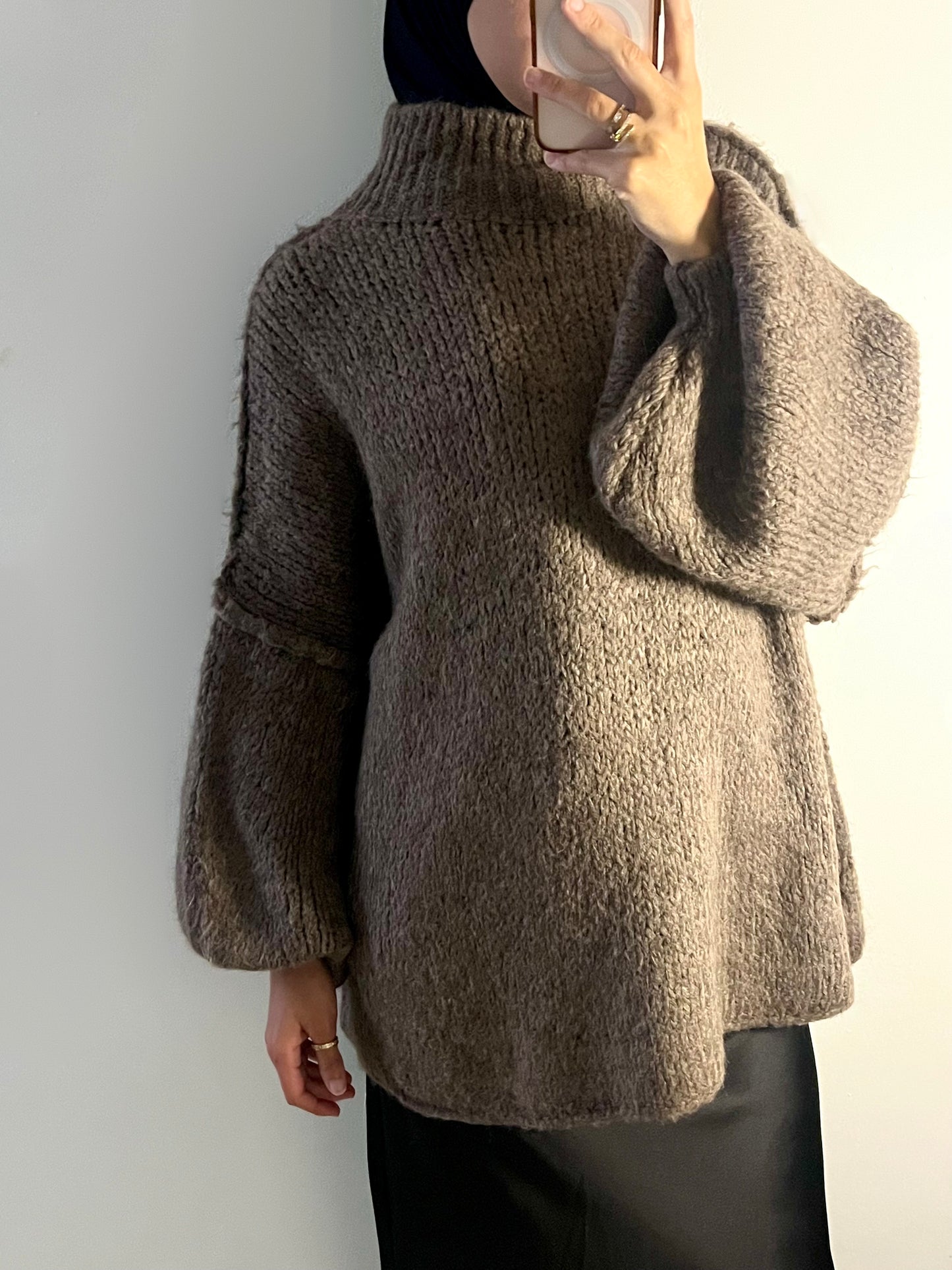 PULL MAILLE (TAUPE)