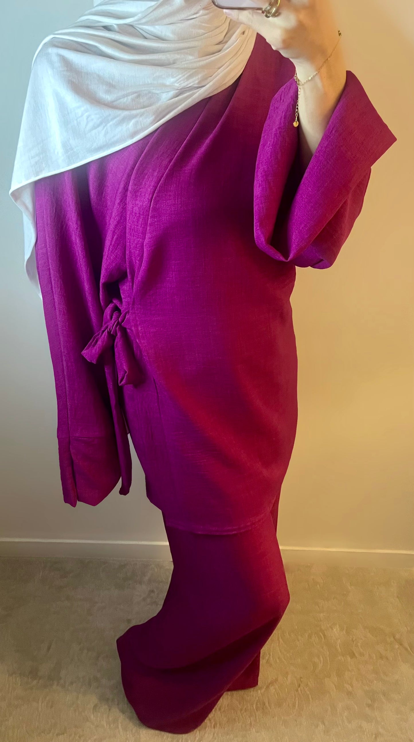 ENSEMBLE À NOUER (FUSHIA)