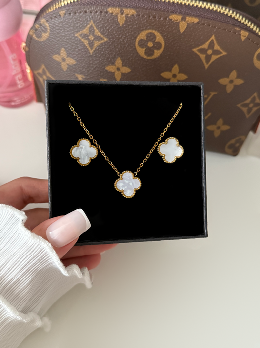 PARURE CLOVER [BLANC NACRÉ]